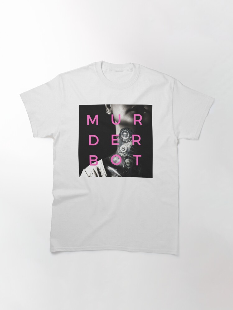 Thumbnail 3 of 7, Classic T-Shirt, Murderbot is Love (pink) designed and sold by EldritchArtsUSs.