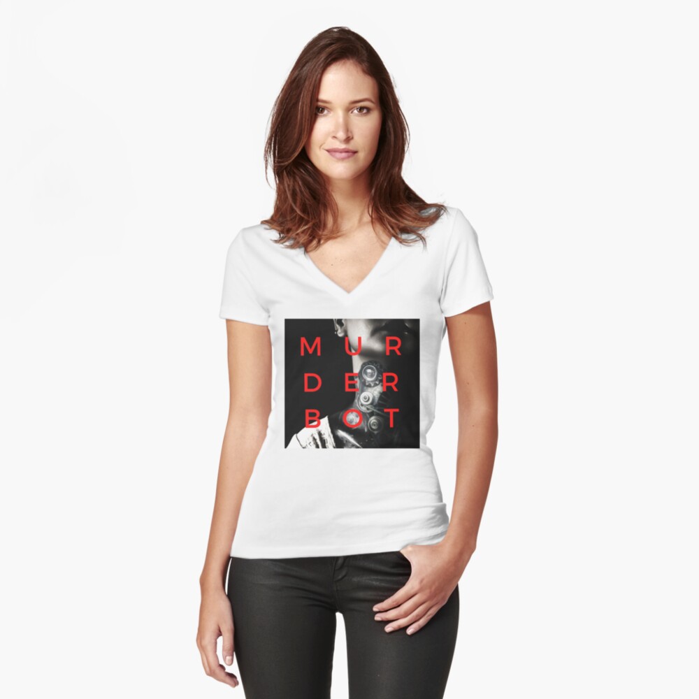 Item preview, Fitted V-Neck T-Shirt designed and sold by EldritchArtsUSs.