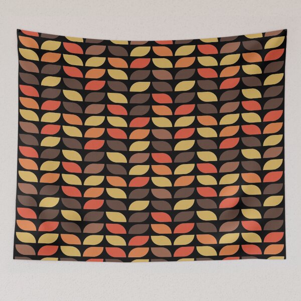 Item preview, Geometric Pattern: Leaf: Ayres Dark designed and sold by Red Wolf.