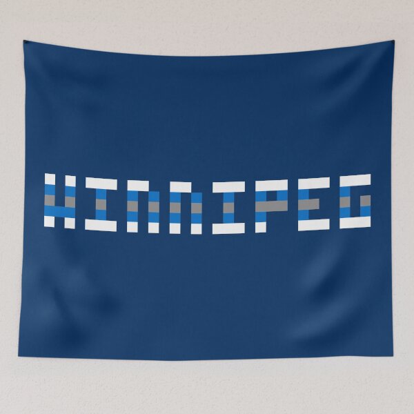 Item preview, Pixel NHL Winnipeg in Home Colors designed and sold by gkillerb.
