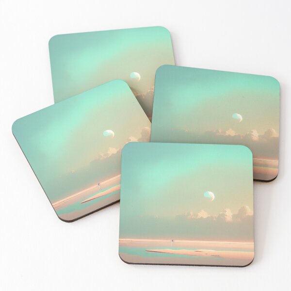 Item preview, Serene Pastel Escape: Minimalist Landscape designed and sold by Colourpixels.