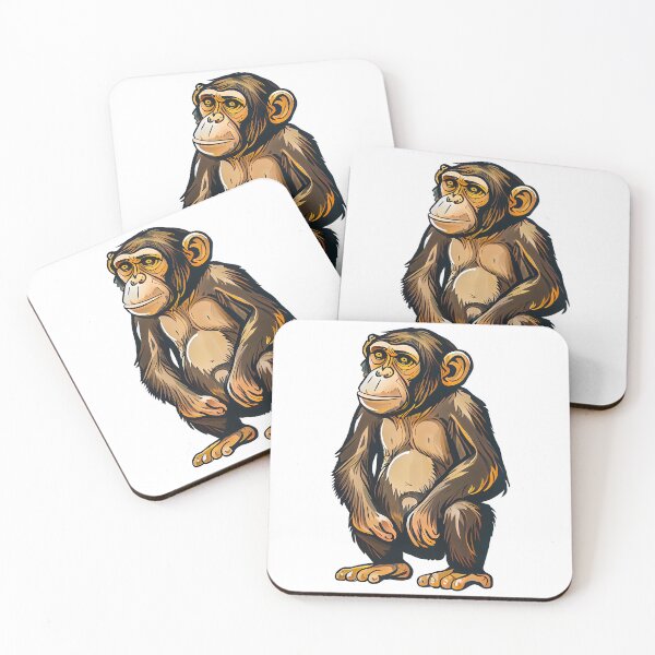 Item preview, Chimpanzee in full colour - no background designed and sold by TheBrainArt.