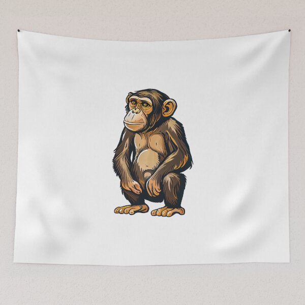 Item preview, Chimpanzee in full colour - no background designed and sold by TheBrainArt.