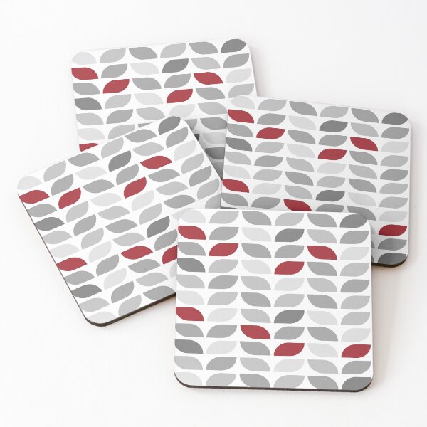 Item preview, Geometric Pattern: Leaf: Winterberry Light designed and sold by Red Wolf.