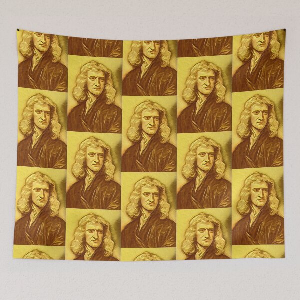 Artikelvorschau, Isaac Newton-Kunstwerk | Isaac Newton-Porträt | Isaac Newton Wandkunst entworfen und verkauft von Suyogsonar25.