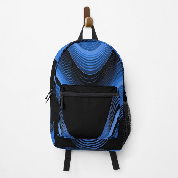 Item preview, Groovy Sine Waves in Cobalt designed and sold by Patternifico.