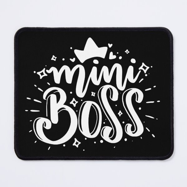 Item preview, Mini Boss - White quotes designed and sold by jwebmarket.