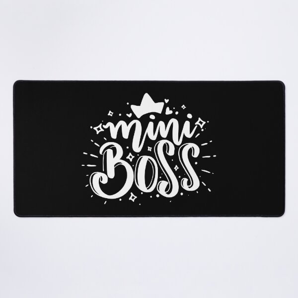 Item preview, Mini Boss - White quotes designed and sold by jwebmarket.