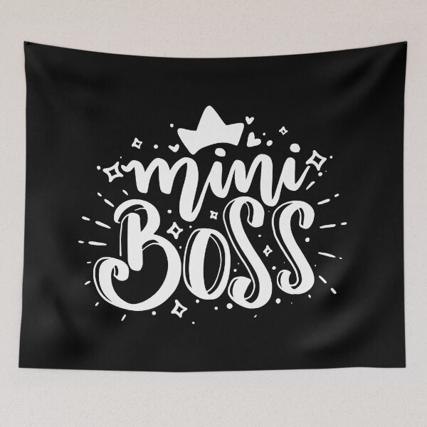 Item preview, Mini Boss - White quotes designed and sold by jwebmarket.