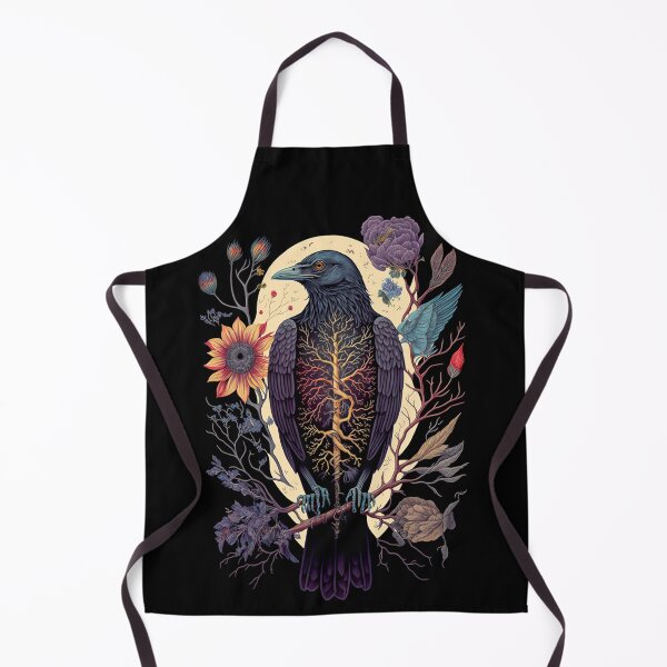 Item preview, floral crow designed and sold by DrSoed.