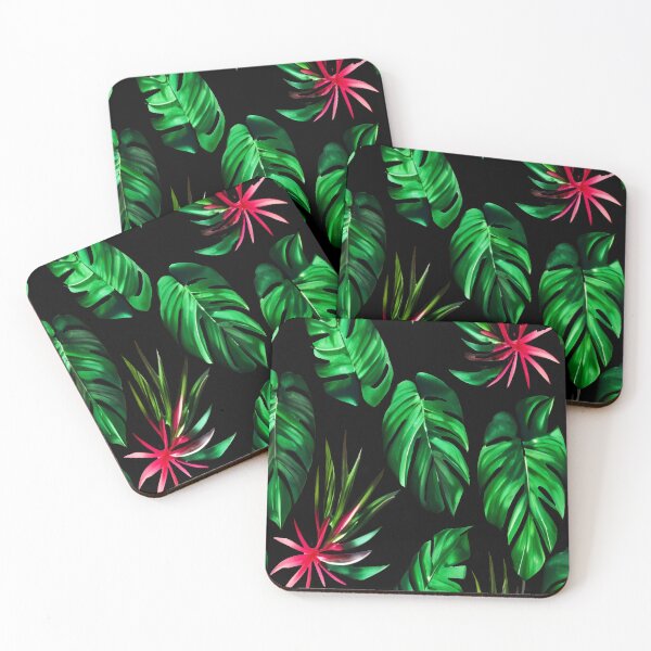 Item preview, Monstera leaves - tropical leaf pattern designed and sold by Ascooepics.