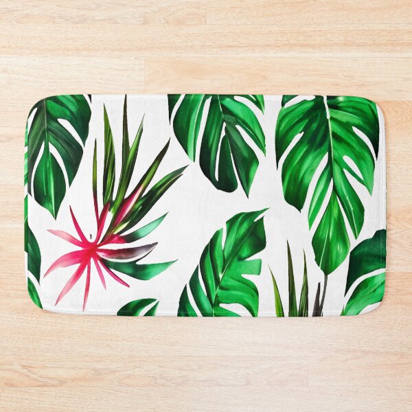 Item preview, Monstera leaves - tropical leaf pattern designed and sold by Ascooepics.
