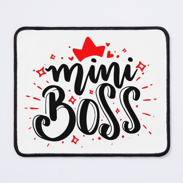 Item preview, Mini Boss - Black quotes red hearts designed and sold by jwebmarket.