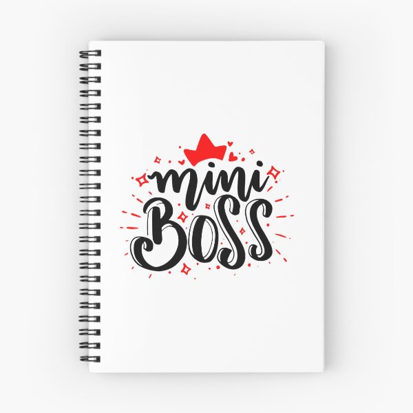Item preview, Mini Boss - Black quotes red hearts designed and sold by jwebmarket.