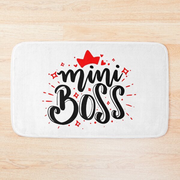 Item preview, Mini Boss - Black quotes red hearts designed and sold by jwebmarket.