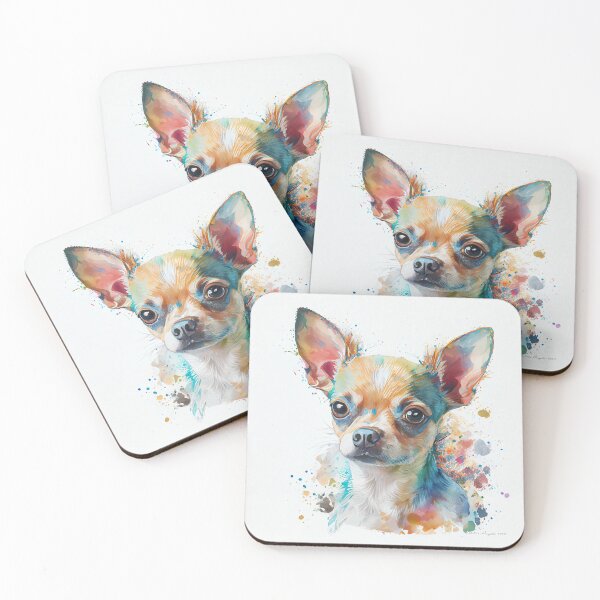 Item preview, Chihuahua Watercolor Portrait designed and sold by Mitch-Angelo.