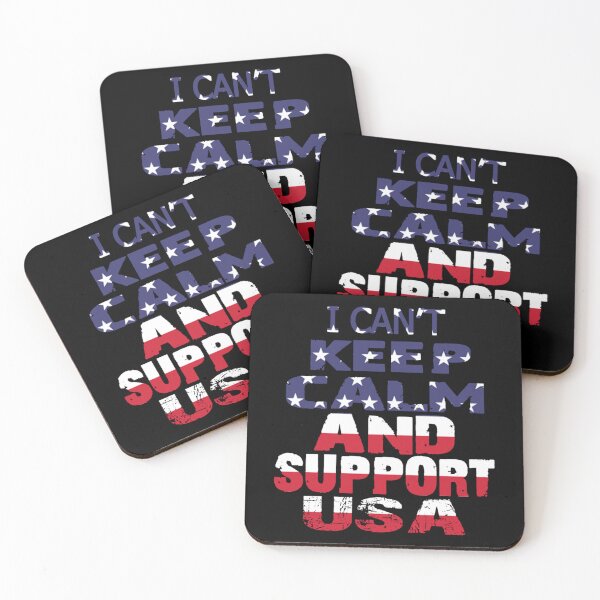 Artikelvorschau, Ich kann nicht ruhig bleiben und die USA unterstützen entworfen und verkauft von UKCoinsShopp.
