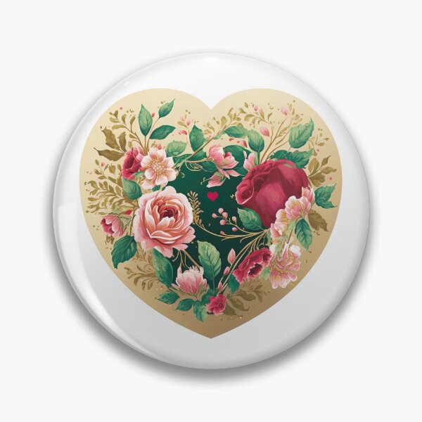 Artikelvorschau, Heart Shaped Flower Design, Stunning Floral Arrangement, Valentines Day Gift, Anniversary Present entworfen und verkauft von MorphicPrints.