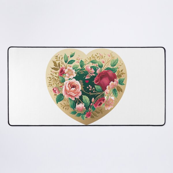 Item preview, Heart Shaped Flower Design, Stunning Floral Arrangement, Valentines Day Gift, Anniversary Present designed and sold by MorphicPrints.