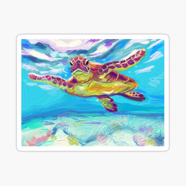 Item preview, Hawaiian Sea Turtle designed and sold by Ikhthyes Art.
