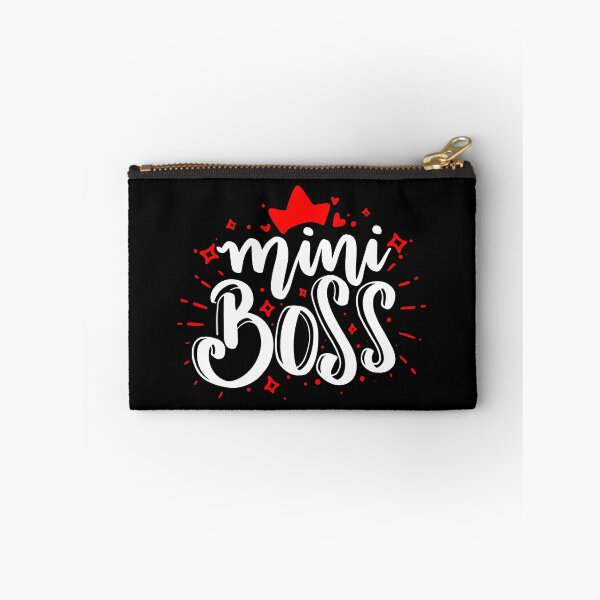 Item preview, Mini Boss - White quotes Red hearts designed and sold by jwebmarket.