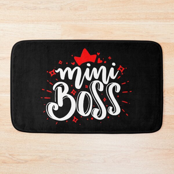 Item preview, Mini Boss - White quotes Red hearts designed and sold by jwebmarket.