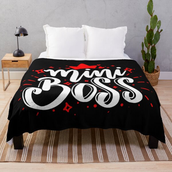 Item preview, Mini Boss - White quotes Red hearts designed and sold by jwebmarket.