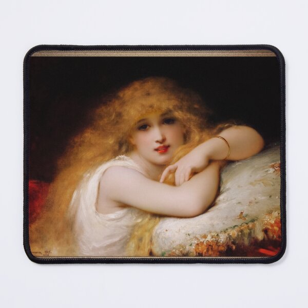Item preview, A Young Woman of Leisure by Pierre Olivier Joseph Coomans Remastered Xzendor7 Classical Art Old Masters Reproductions designed and sold by Xzendor7 Digital Art Creations.