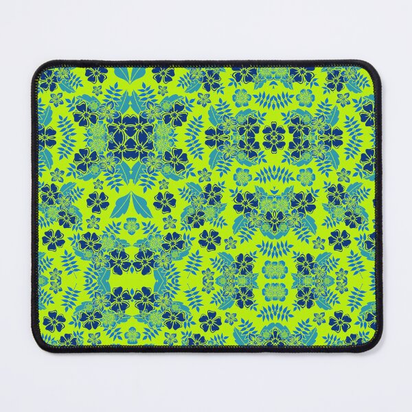 Item preview, Blue & phosphoric yellow shade background pattern  designed and sold by Manal-Patterns.
