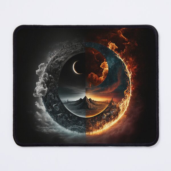 Item preview, Fire on Fire Abstract Yin Yang designed and sold by LilysGoodies.