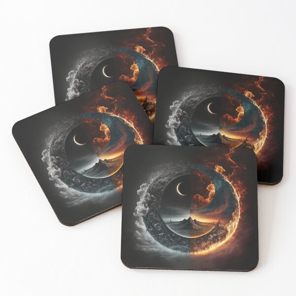 Item preview, Fire on Fire Abstract Yin Yang designed and sold by LilysGoodies.