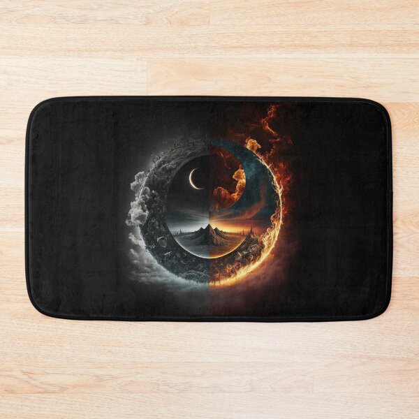 Item preview, Fire on Fire Abstract Yin Yang designed and sold by LilysGoodies.