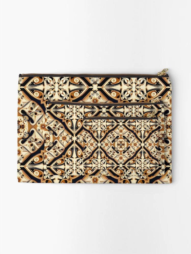 Thumbnail 2 of 4, Zipper Pouch, Trendy French Abstract Design Pattern designed and sold by UltraGraphics.