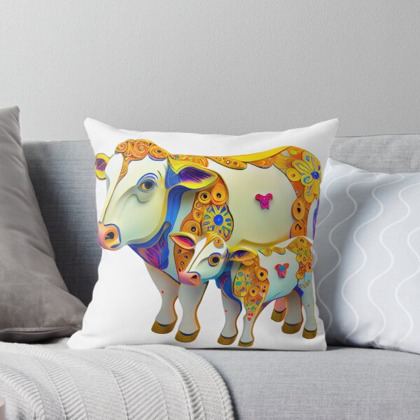 Item preview, Caring full color cow and calf designed and sold by TheBrainArt.