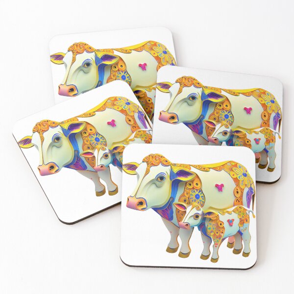 Item preview, Caring full color cow and calf designed and sold by TheBrainArt.