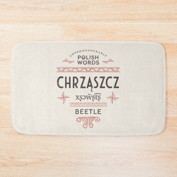 Item preview, Polish Words Beetle designed and sold by Geek Updated.
