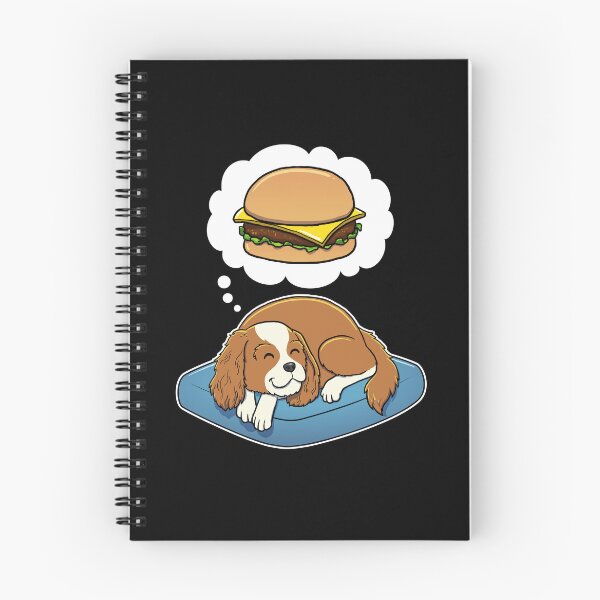 Item preview, Cavalier King Charles Spaniel dreaming about Cheeseburgers designed and sold by DoggieDelights.