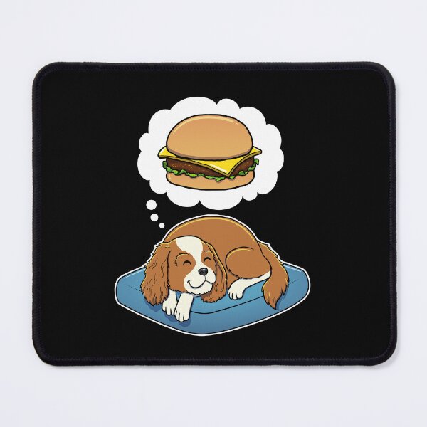Item preview, Cavalier King Charles Spaniel dreaming about Cheeseburgers designed and sold by DoggieDelights.