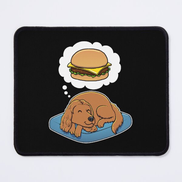 Item preview, English Cocker Spaniel dreaming about Cheeseburgers designed and sold by DoggieDelights.