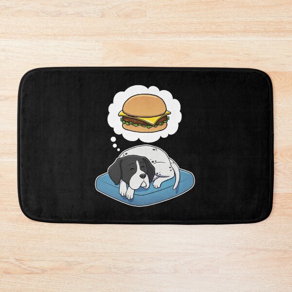 Item preview, English Pointer dreaming about Cheeseburgers designed and sold by DoggieDelights.