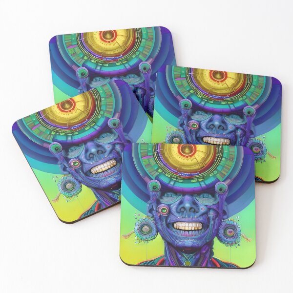 Item preview, Techno-Shaman (14) - Trippy Psychedelic Art designed and sold by TheThirdEye.