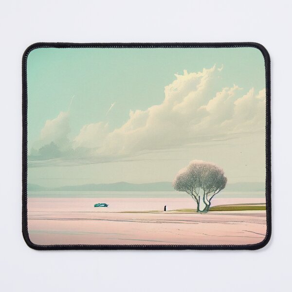 Item preview, Minimalist Dreamscape: A Landscape in Soft Colors designed and sold by Colourpixels.