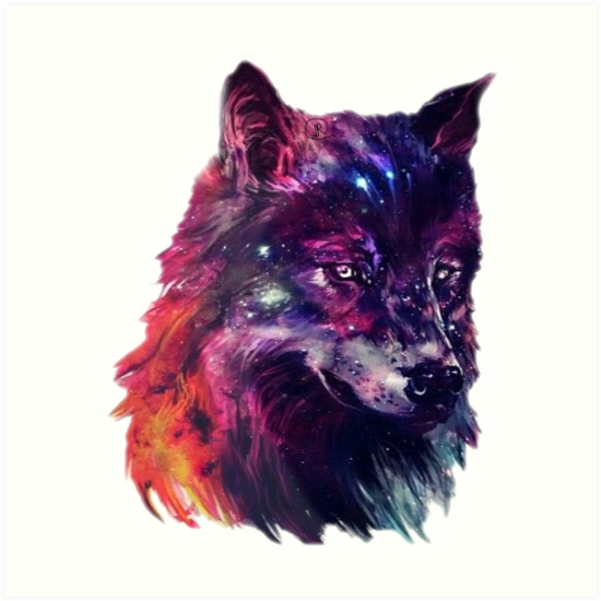 Galaxy Cool Wolf Drawings Easy Drawing