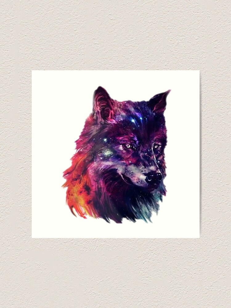 Láminas decorativas para enmarcar, Wolf - Abstract Animal