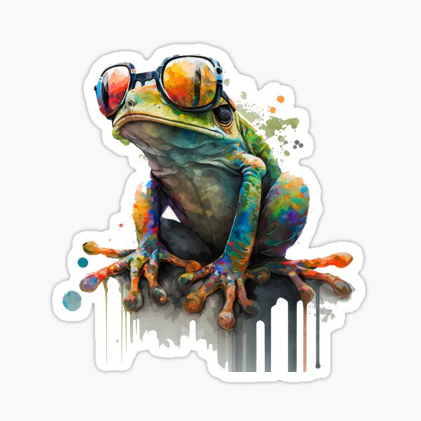Artikel-Vorschau von ein Frosch mit Sonnenbrille, designt und verkauft von daskfor.