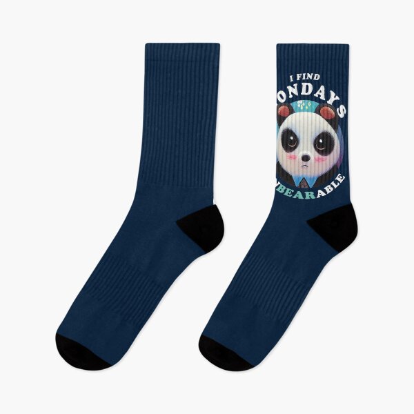 Item preview, I Find Mondays Unbearable | Cute Panda Pun Quote designed and sold by TMBTM.