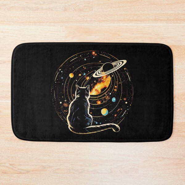 Item preview, Cat Staring at Planet Saturn, Cat Dad, Cat Lover designed and sold by Bunkis1st.