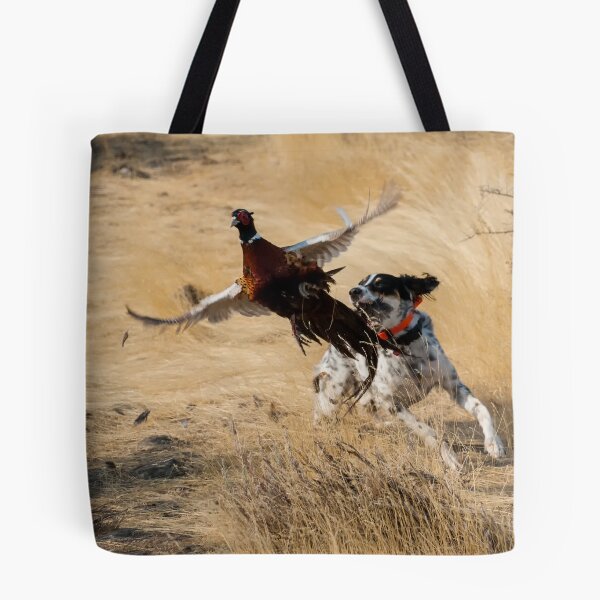 Item preview, English Setter Chasing Pheasant designed and sold by ddeweyphoto.