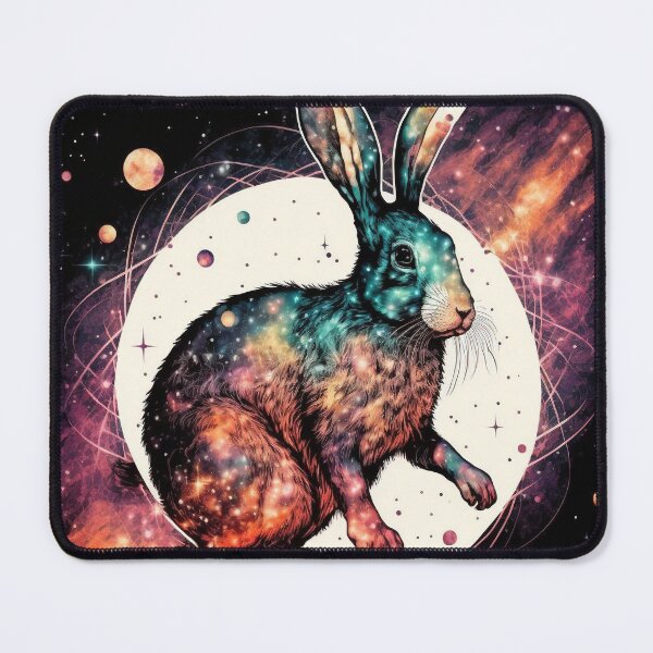 Item preview, Year of the rabbit chinese zodiac sign space design with planets designed and sold by art8085.