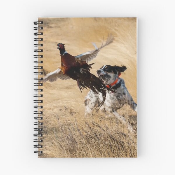Item preview, English Setter Chasing Pheasant designed and sold by ddeweyphoto.